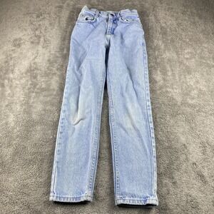 Lee Jeans Womens 12 Slim 21x25 Blue Light Wash Mid Rise